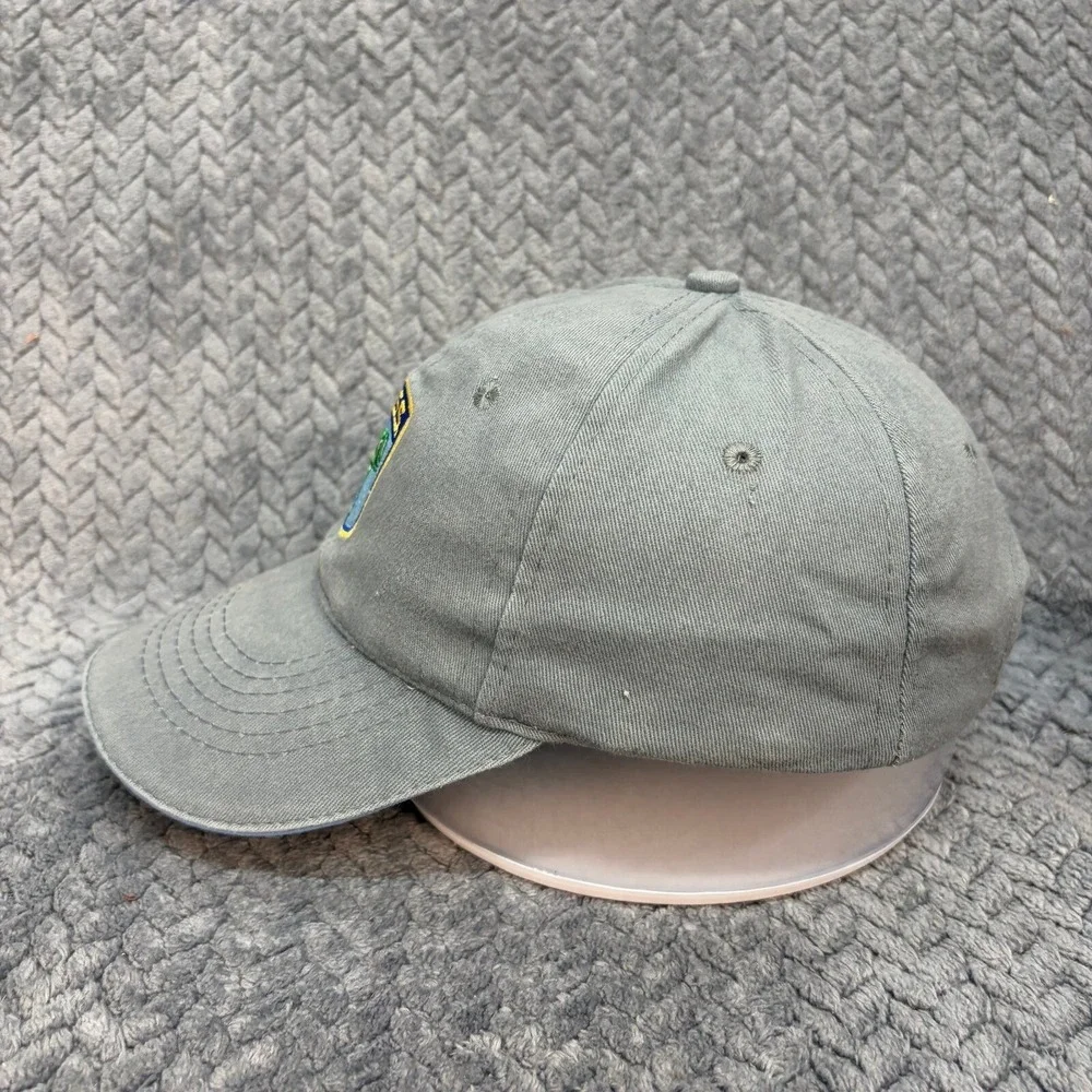 B.A.S.S. Bass Anglers Sportsman Society Fishing Hat Grey Blue Cotton Strapback